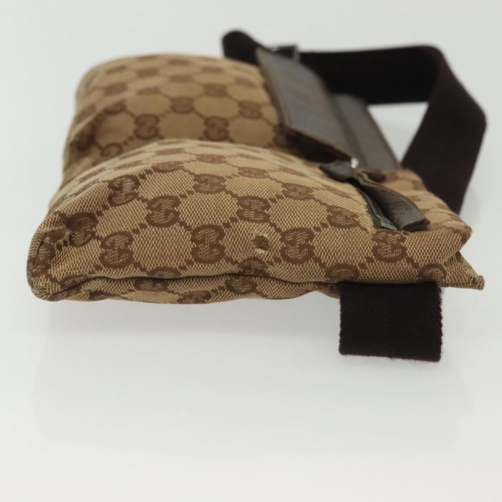 GUCCI GG Canvas Waist bag Beige Silver 28566 Auth 141840 - Picture 3 of 16